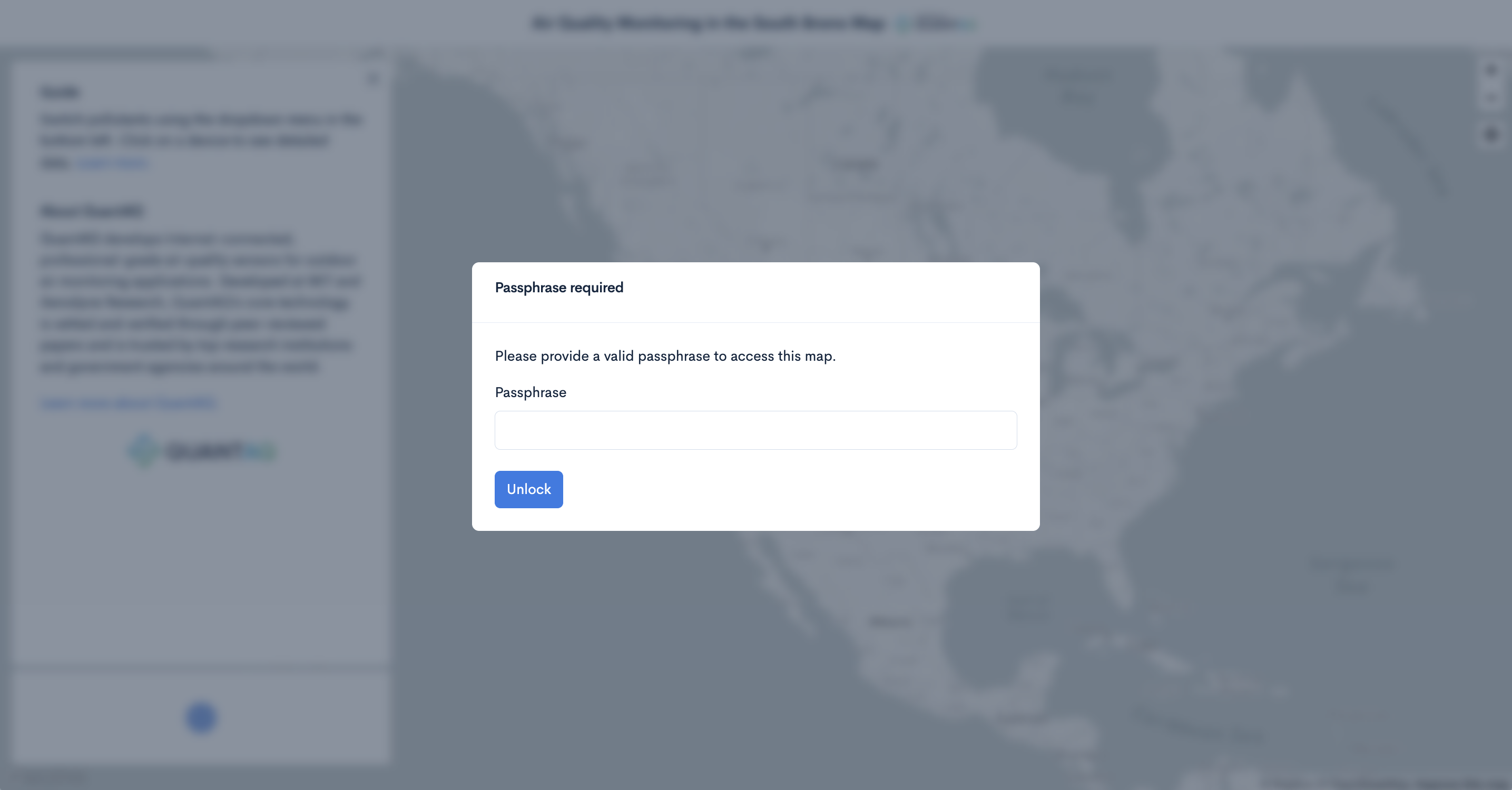 passphrase-protected map